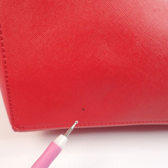 GUESS Red Tote Bag Purse Alessandra 15GF-325 With Tag - Picture 4 of 16